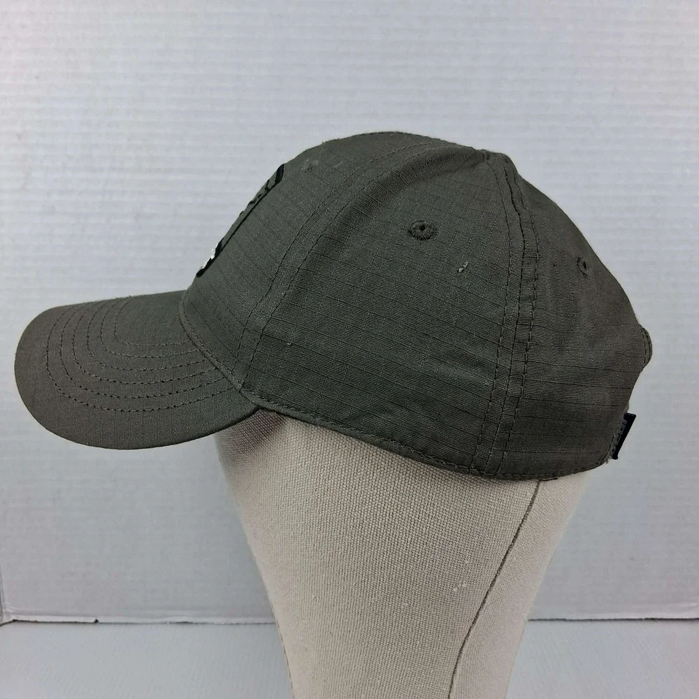 Bear Archery Hat Olive Green Ripstop Embroidered Logo Adjustable Hunting Cap